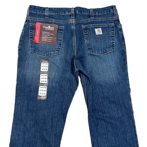 Carhartt Jeans For Women Size 14x32 (34x31) Blue Denim Traditional Boot Cut New